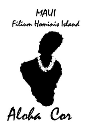 MAUI FILIUM HOMINIS ISLAND ALOHA COR logo