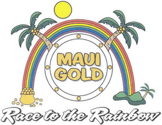 MAUI GOLD RACE TO THE RAINBOW logo