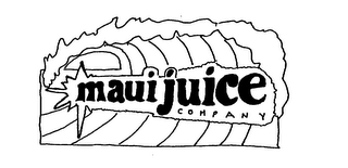 MAUI JUICE COMPANY logo