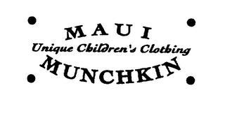 MAUI MUNCHKIN UNIQUE CHILDREN'S CLOTHING logo