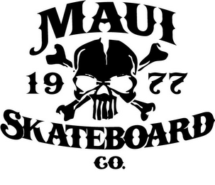 MAUI SKATEBOARD CO. 1977 logo