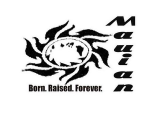 MAUIAN BORN. RAISED. FOREVER. logo