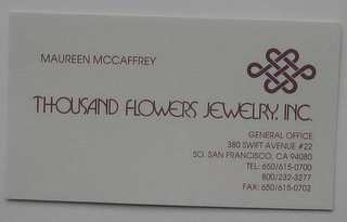 MAUREEN MCCAFFREY THOUSAND FLOWERS JEWELRY logo