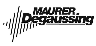 MAURER DEGAUSSING logo