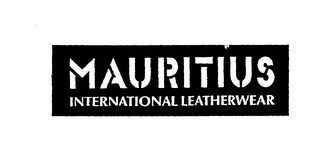 MAURITIUS INTERNATIONAL LEATHERWEAR logo