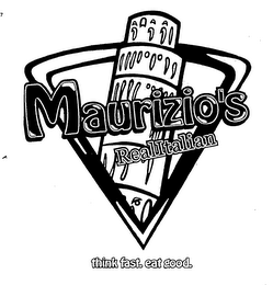 MAURIZIO'S REALITALIAN THINK FAST. EAT GOOD. logo