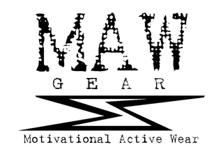 MAW GEAR MOTIVATIONAL ACTIVE WEAR logo