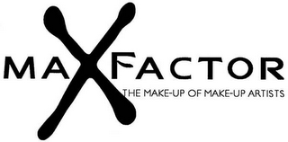 MAX FACTOR THE MAKE-UP OF MAKE-UP ARTISTS logo