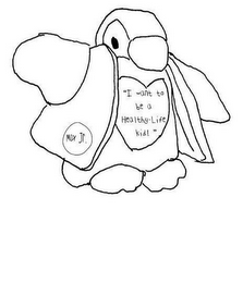 MAX JR.    "I WANT TO BE A HEALTHY-LIFE KID!" logo