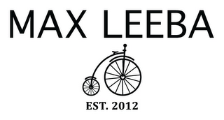 MAX LEEBA EST. 2012 logo