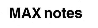 MAX NOTES logo