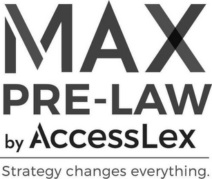 MAX PRE-LAW BY ACCESSLEX STRATEGY CHANGES EVERYTHING. logo