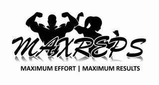 MAX REPS MAXIMUM EFFORT MAXIMUM RESULTS logo