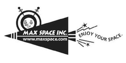 MAX SPACE INC. ENJOY YOUR SPACE. WWW.MAXSPACE.COM logo
