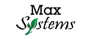 MAX SYSTEMS logo