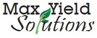 MAX YIELD SOLUTIONS logo