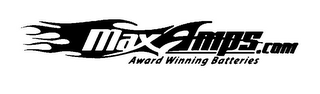 MAXAMPS.COM AWARD WINNING BATTERIES logo