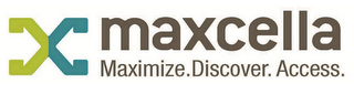MAXCELLA MAXIMIZE. DISCOVER. ACCESS. logo