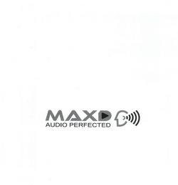 MAXD AUDIO PERFECTED logo