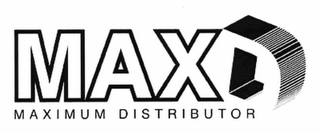MAXD MAXIMUM DISTRIBUTOR logo
