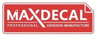 MAXDECAL PROFESSIONAL ADHESIVE MANUFACTURE logo