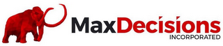 MAXDECISIONS INCORPORATED logo