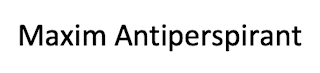 MAXIM ANTIPERSPIRANT logo