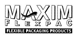 MAXIM FLEXPAC FLEXIBLE PACKAGING PRODUCTS logo