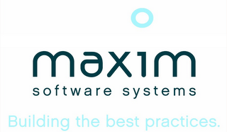 MAXIM SOFTWARE SYSTEMS BUILDING THE BEST PRATICES. logo