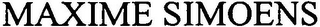 MAXIME SIMOENS logo