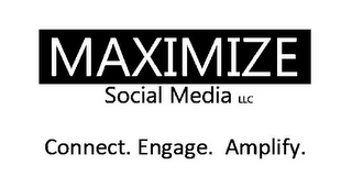 MAXIMIZE SOCIAL MEDIA LLC CONNECT. ENGAGE. AMPLIFY. logo