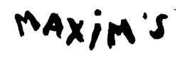MAXIM'S logo