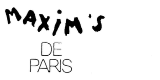 MAXIM'S DE PARIS logo