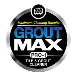 MAXIMUM CLEANING RESULTS. GROUT MAX PRO-1 TILE AND GROUT CLEANER logo