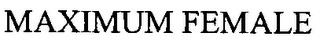 MAXIMUM FEMALE logo