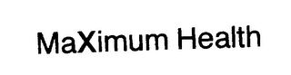 MAXIMUM HEALTH logo