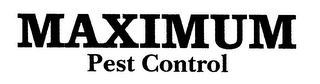 MAXIMUM PEST CONTROL logo