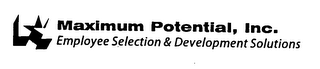 MAXIMUM POTENTIAL, INC. EMPLOYEE SELECTION & DEVELOPMENT SOLUTIONS logo