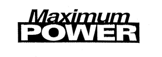 MAXIMUM POWER logo