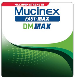 MAXIMUM STRENGTH MUCINEX FAST-MAX DM MAX logo