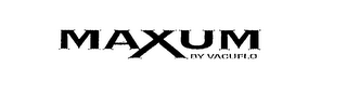 MAXUM BY VACUFLO logo