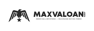 MAXVALOAN.COM REMOVING LIMITATIONS MAXIMIZING BUYING POWER logo