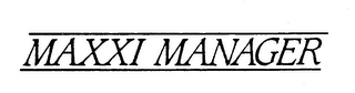 MAXXI MANAGER logo