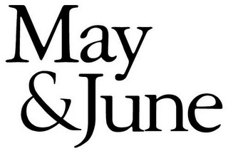 MAY & JUNE logo