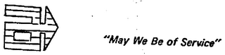 "MAY WE BE OF SERVICE" logo