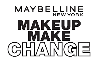 MAYBELLINE NEW YORK MAKEUP MAKE CHANGE logo