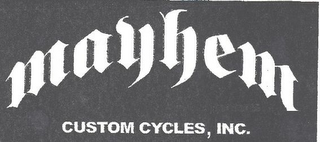 MAYHEM CUSTOM CYCLES, INC. logo
