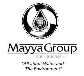 MAYYA GROUP INTERMATIONAL, LLC "ALL ABOUT WATER AND THE ENVIRONMENT" logo