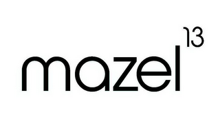 MAZEL 13 logo