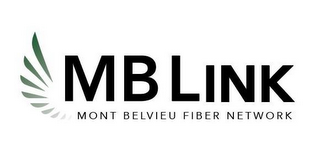 MB LINK MONT BELVIEU FIBER NETWORK logo